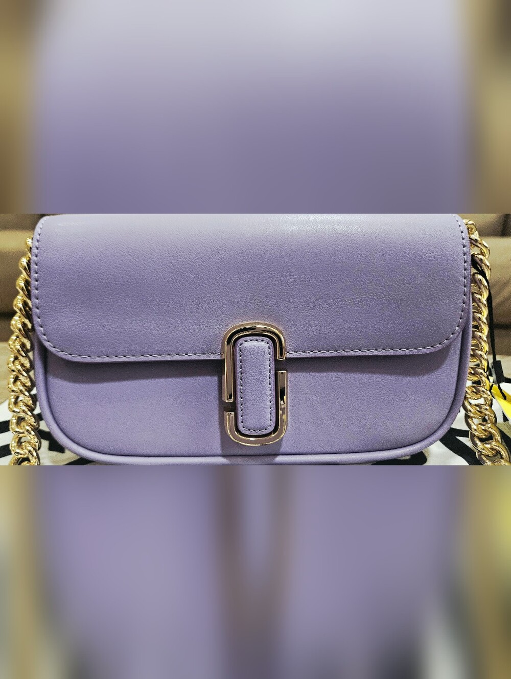 Marc Jacobs The J Marc Mini Shoulder Bag (Lavender/Gold) - Picture 5 of 16